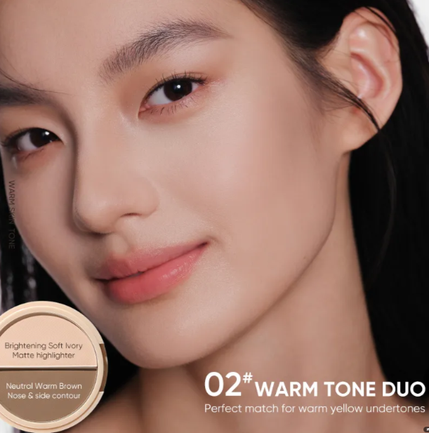 Judydoll Highlight&Contour 9g 橘朵双拼高光修容盘