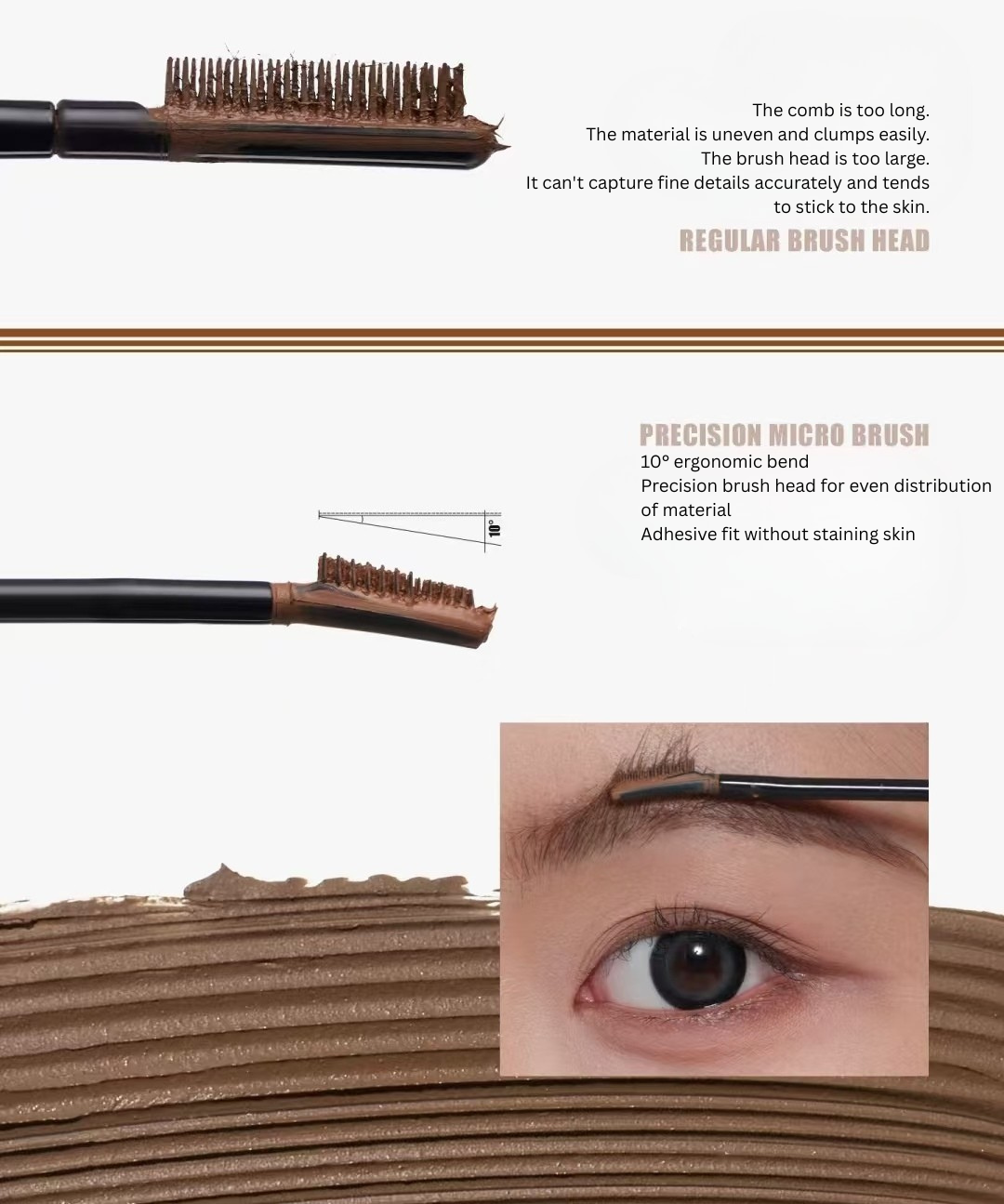 Judydoll Precision Color Locking Eyebrow Gel 4.5g 橘朵精巧固色染眉膏