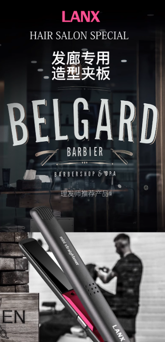 LANX Mini Negative Ion Hair Straightener 兰什负离子迷你直发夹