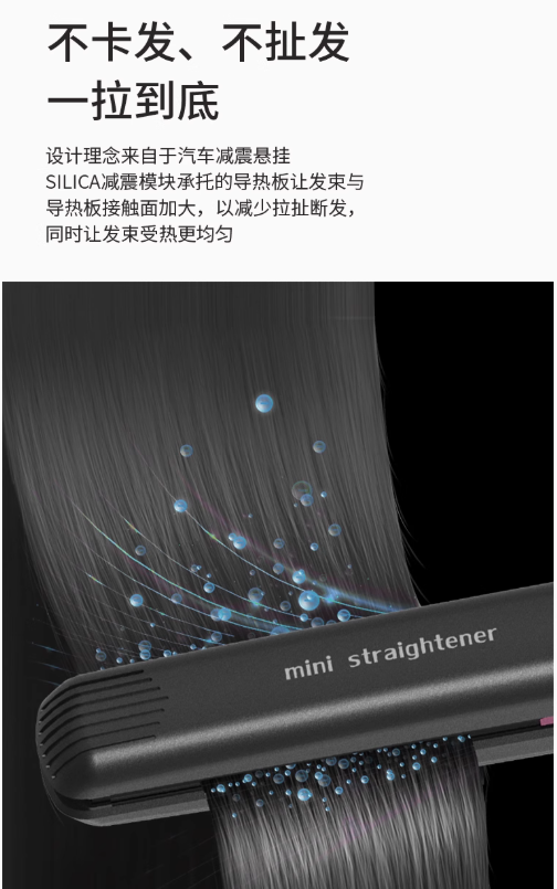 LANX Mini Negative Ion Hair Straightener 兰什负离子迷你直发夹