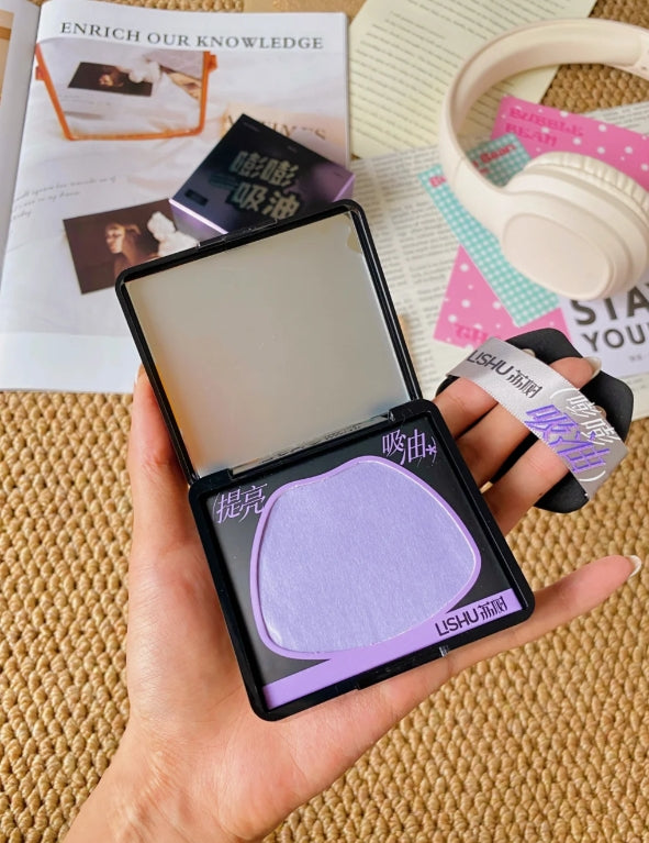 LISHU Bump Bump Oil Absorbing Paper 150pcs/box 荔树嘭嘭紫吸油纸