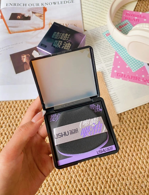 LISHU Bump Bump Oil Absorbing Paper 150pcs/box 荔树嘭嘭紫吸油纸