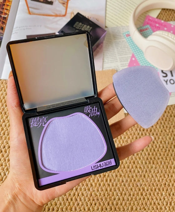 LISHU Bump Bump Oil Absorbing Paper 150pcs/box 荔树嘭嘭紫吸油纸