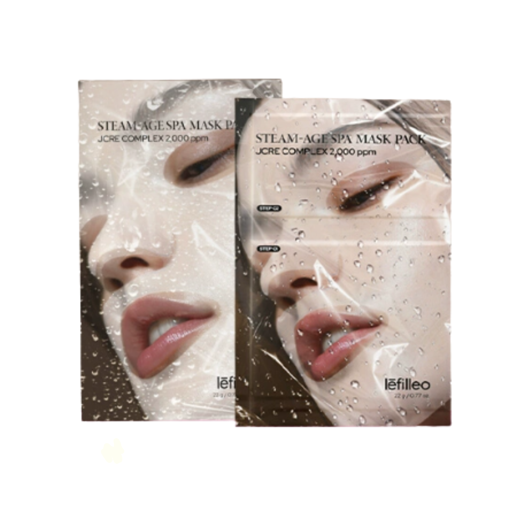 Lefilleo Steam Age Spa Mask Pack 22g*5pcs 丽菲欧蒸汽桑拿面膜