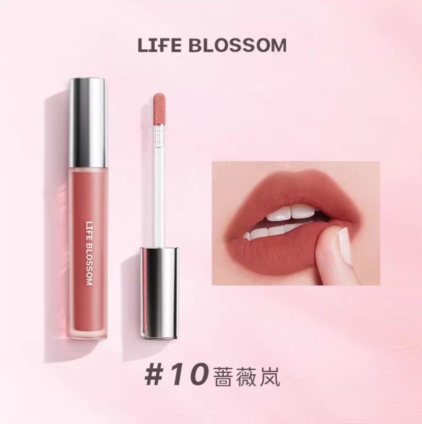 Tiktok/Douyin Hot Life Blossom Velvet Cloud Lip Mousse 3.5g 【Tiktok抖音爆款】绽界绒雾云朵唇泥