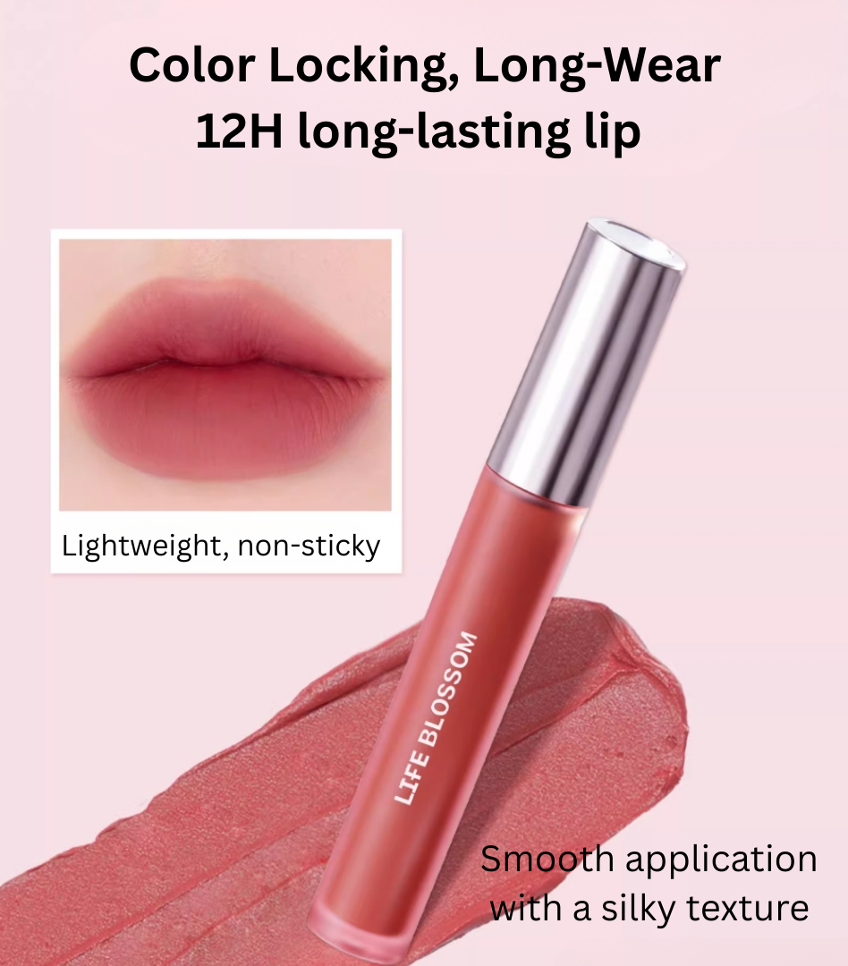 Tiktok/Douyin Hot Life Blossom Velvet Cloud Lip Mousse 3.5g 【Tiktok抖音爆款】绽界绒雾云朵唇泥
