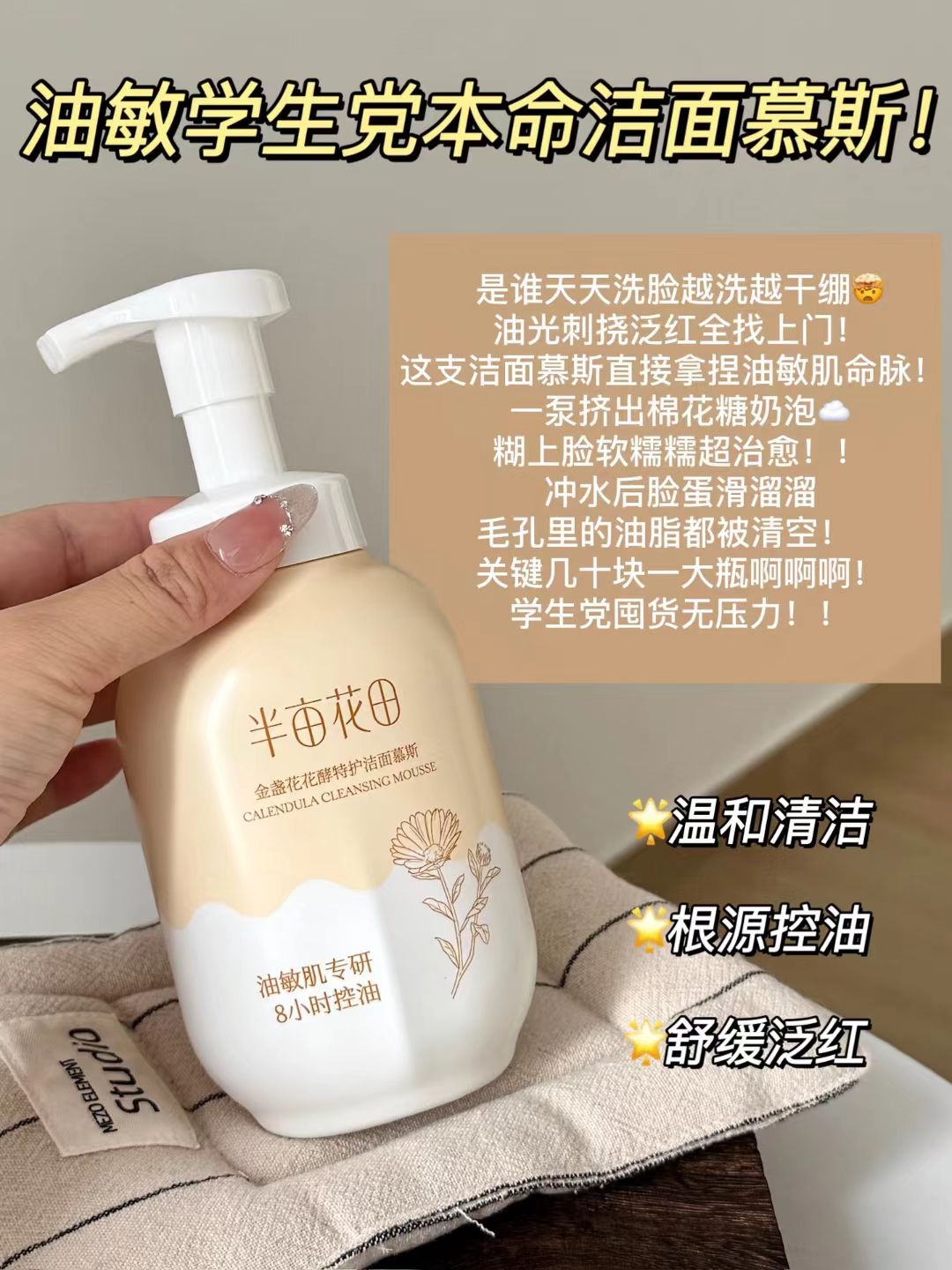 Little Dream Garden Flower Enzyme Special Care Cleansing Mousse 2.0 300g 半亩花田花酵特护洁面慕斯2.0