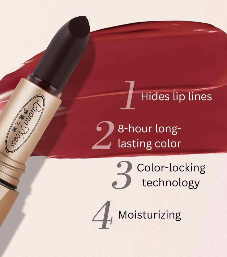 Tiktok/Douyin Hot Luona Noess Black Magic Secret Realm Non-Stain Lipstick 3.8g【Tiktok抖音爆款】罗娜女神黑魔法秘境不沾杯口红