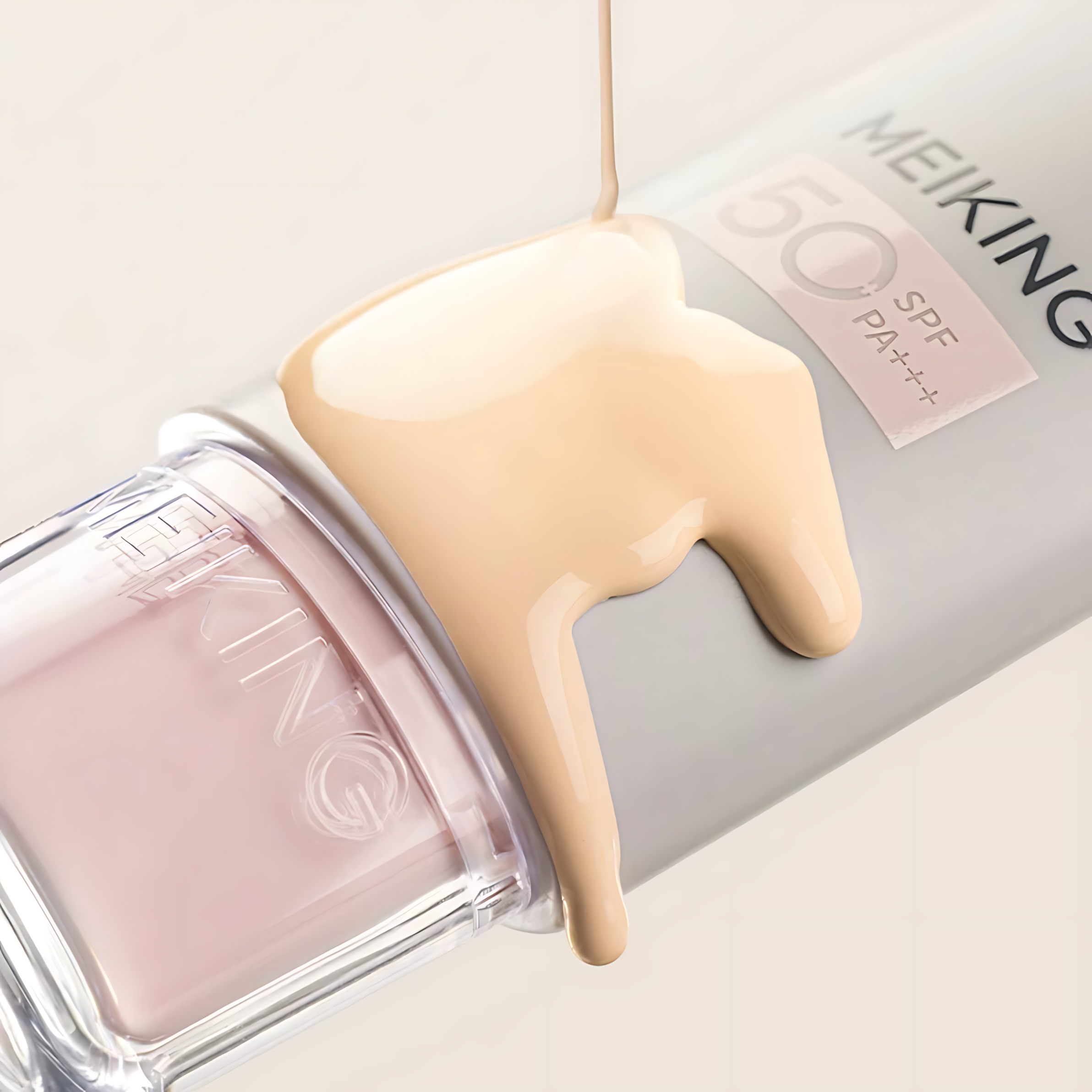 MEIKING Luminous Long-Lasting Sunscreen Primer Cream SPF50+PA+++ 30g/50g 美康粉黛琉光持色防晒隔离乳