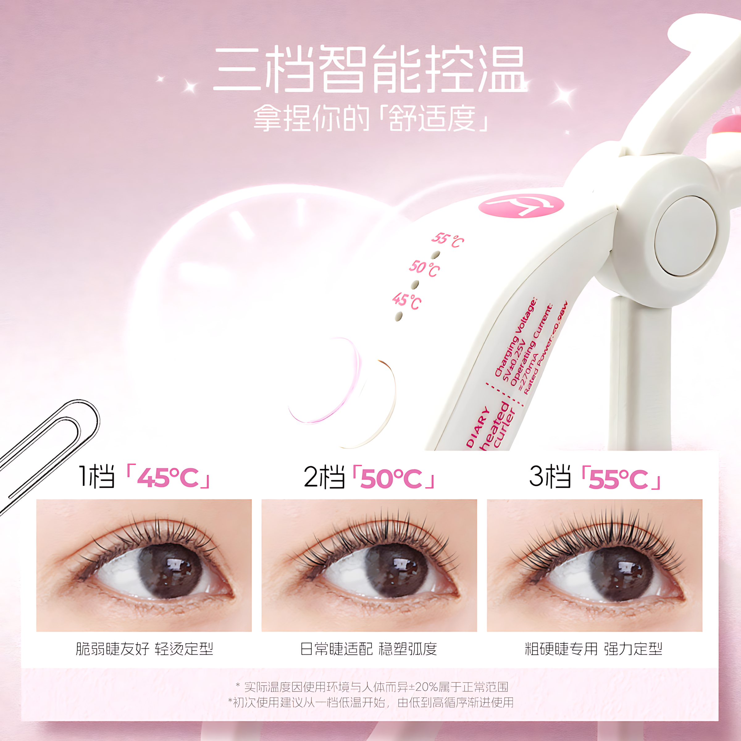 MLEN DIARY Heated Eyelash Curler 米兰日记电热睫毛夹