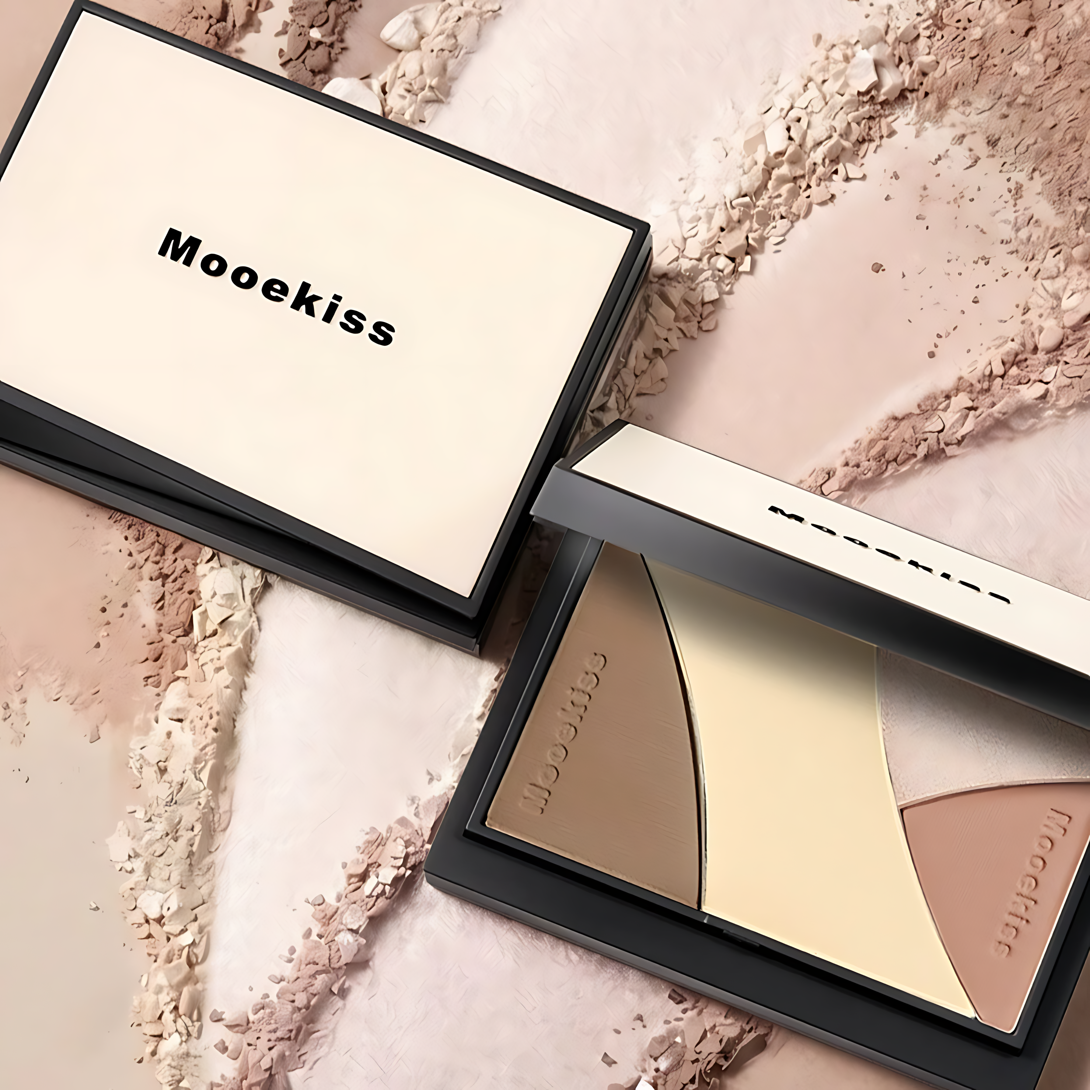 MOOEKISS Four-Color Face Sculpting Palette 9g 木柯诗四色塑颜面部综合盘