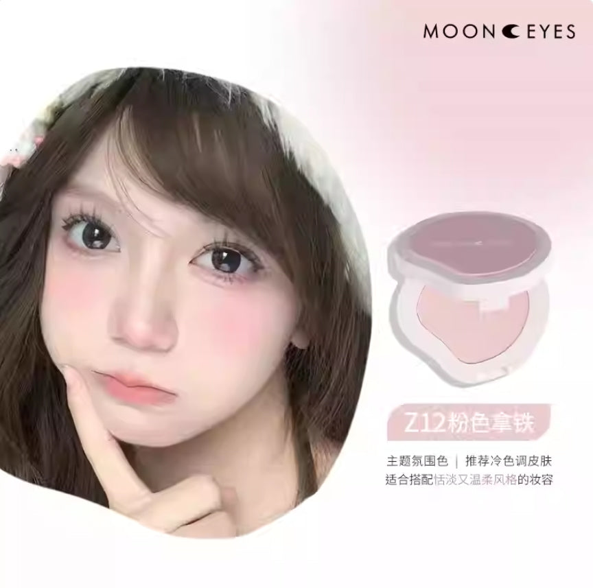 Tiktok/Douyin Hot MOONEYES Early Eight People Series Powder Blusher 3.5g【Tiktok抖音爆款】月亮眼睛早八人系列腮红
