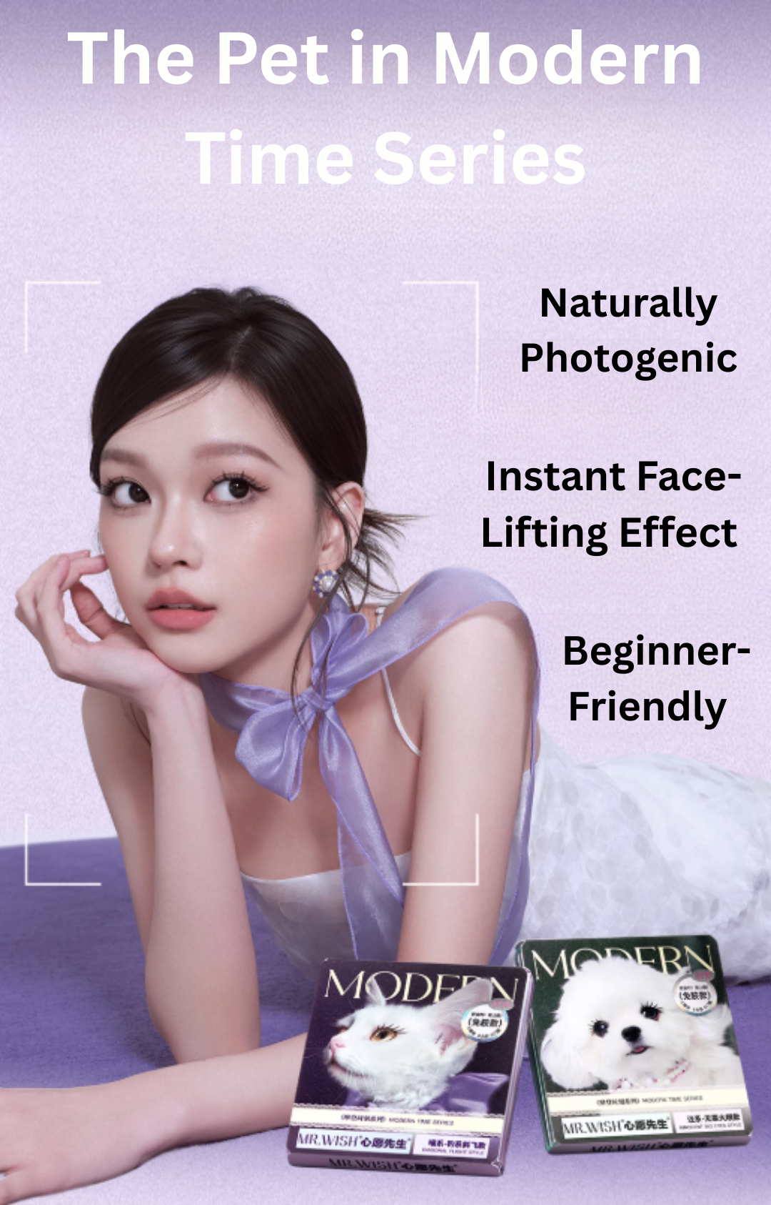 MR.WISH Modern Time Series Glue-Free/Glue-On False Eyelashes 心愿先生摩登时刻系列免胶/胶水假睫毛