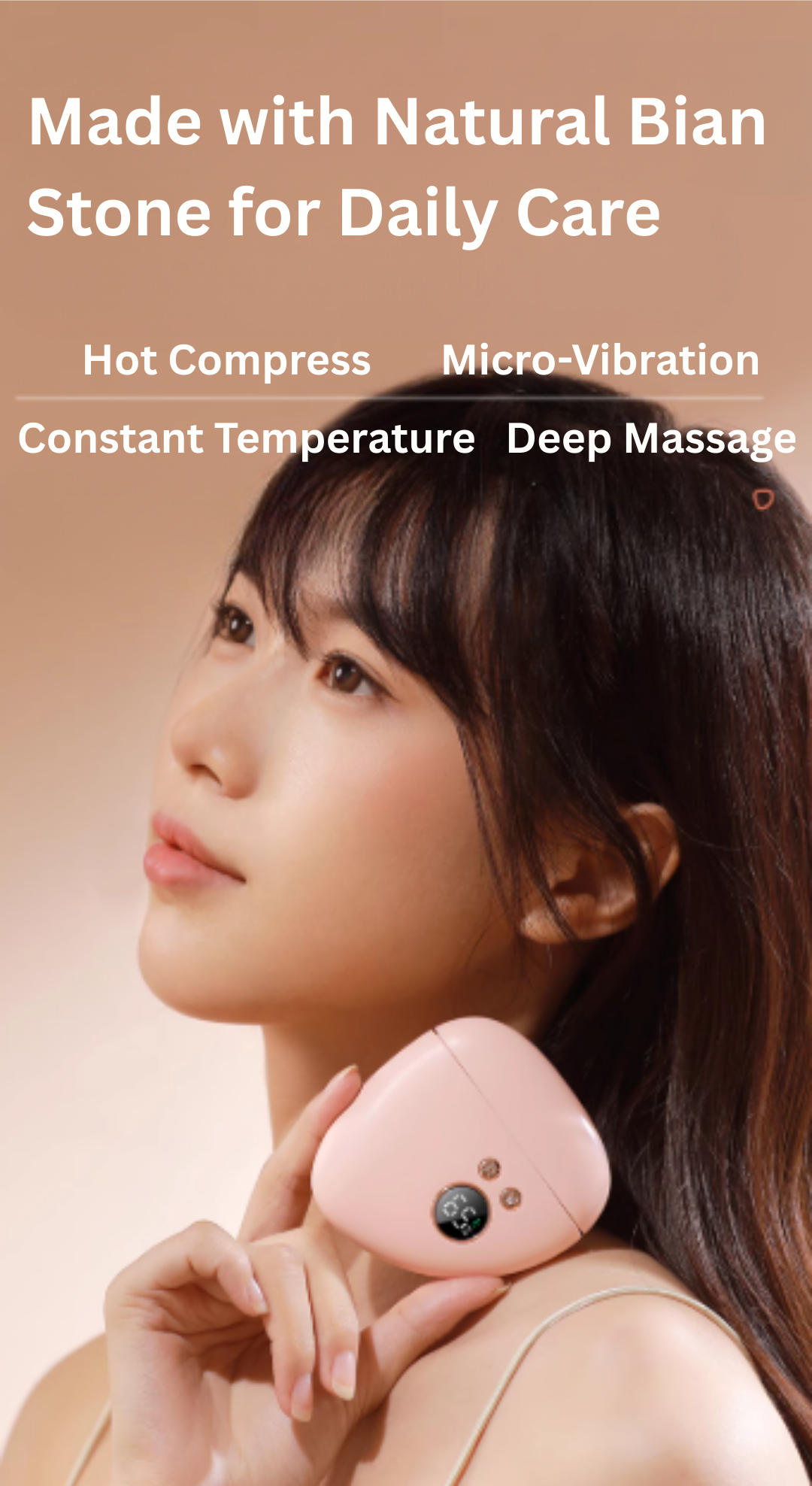 MUSELOVE Bian Stone Smart Gua Sha Massage Board 慕诗爱砭石智能刮痧按摩板