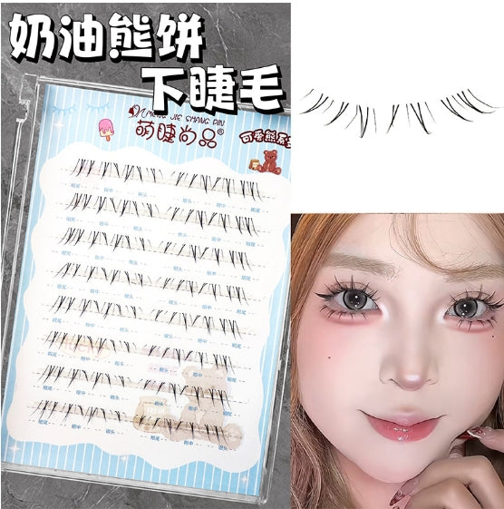 Meng Jie Shang Pin Cute Bear Single Cluster False Eyelashes 萌睫尚品可爱熊系列单簇假睫毛