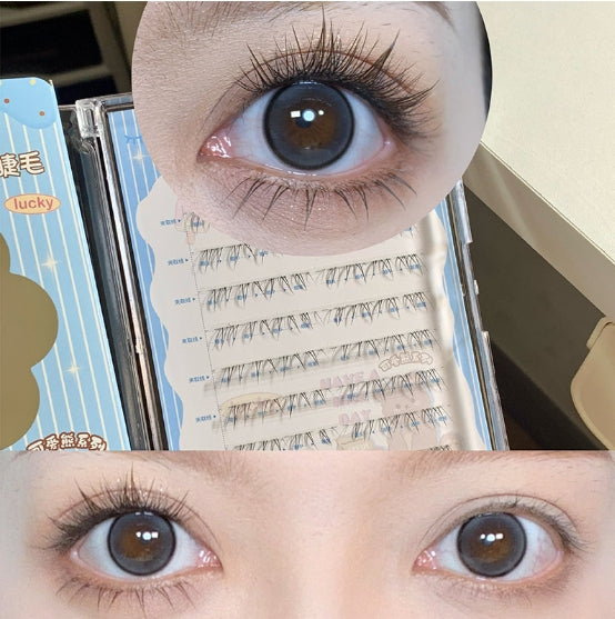 Meng Jie Shang Pin Cute Bear Single Cluster False Eyelashes 萌睫尚品可爱熊系列单簇假睫毛