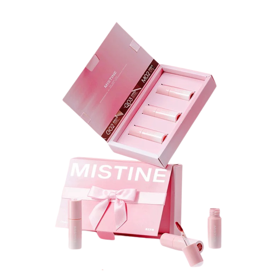 Mistine Thai Latte Mini Lip Glaze Kit 1g*3pcs 蜜丝婷泰式奶咖迷你唇釉礼盒