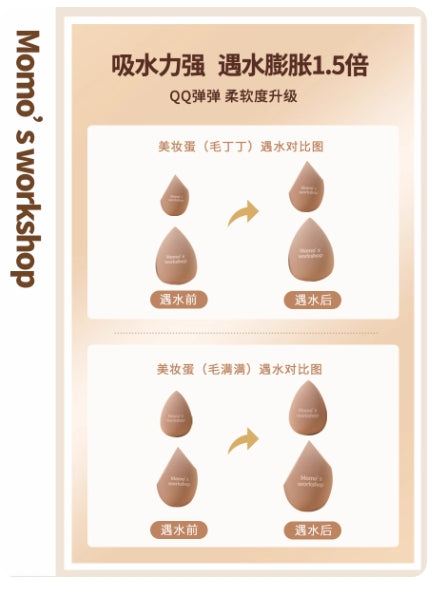 Momo's Workshop Beauty Blender 2pcs 毛吉吉美妆蛋