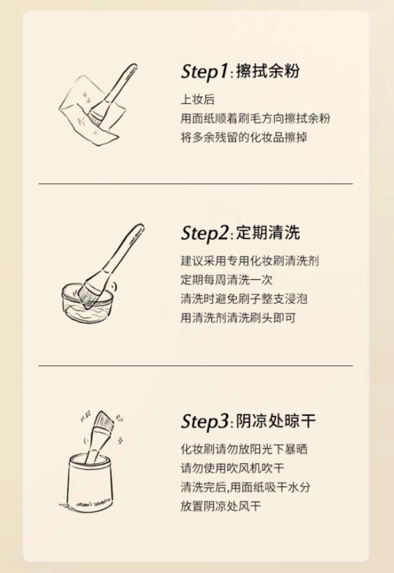 Momo's Workshop Blade Foundation Makeup Brush 毛吉吉刀锋粉底液化妆刷