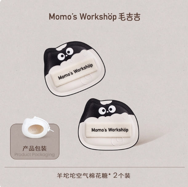 Momo's Workshop Single-Ear Series Powder Puff 2pcs 毛吉吉单耳系列粉扑