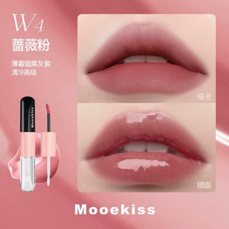 Mooekiss Doal-Effect Longwear Lip Gloss 3.1g+3.1g 木柯诗双效持色唇釉