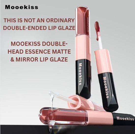 Mooekiss Double-Head Essence Matte & Mirror Lip Glaze 6ml 木柯诗双效精华唇釉