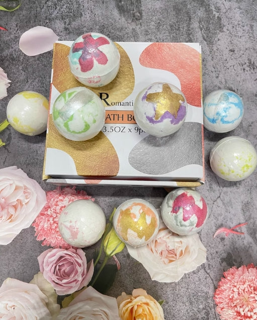 Tiktok/Douyin Hot NARBERRY Color Graffiti Bath Bomb 9pcs/box【Tiktok抖音爆款】奈宝莉色彩涂鸦泡澡球