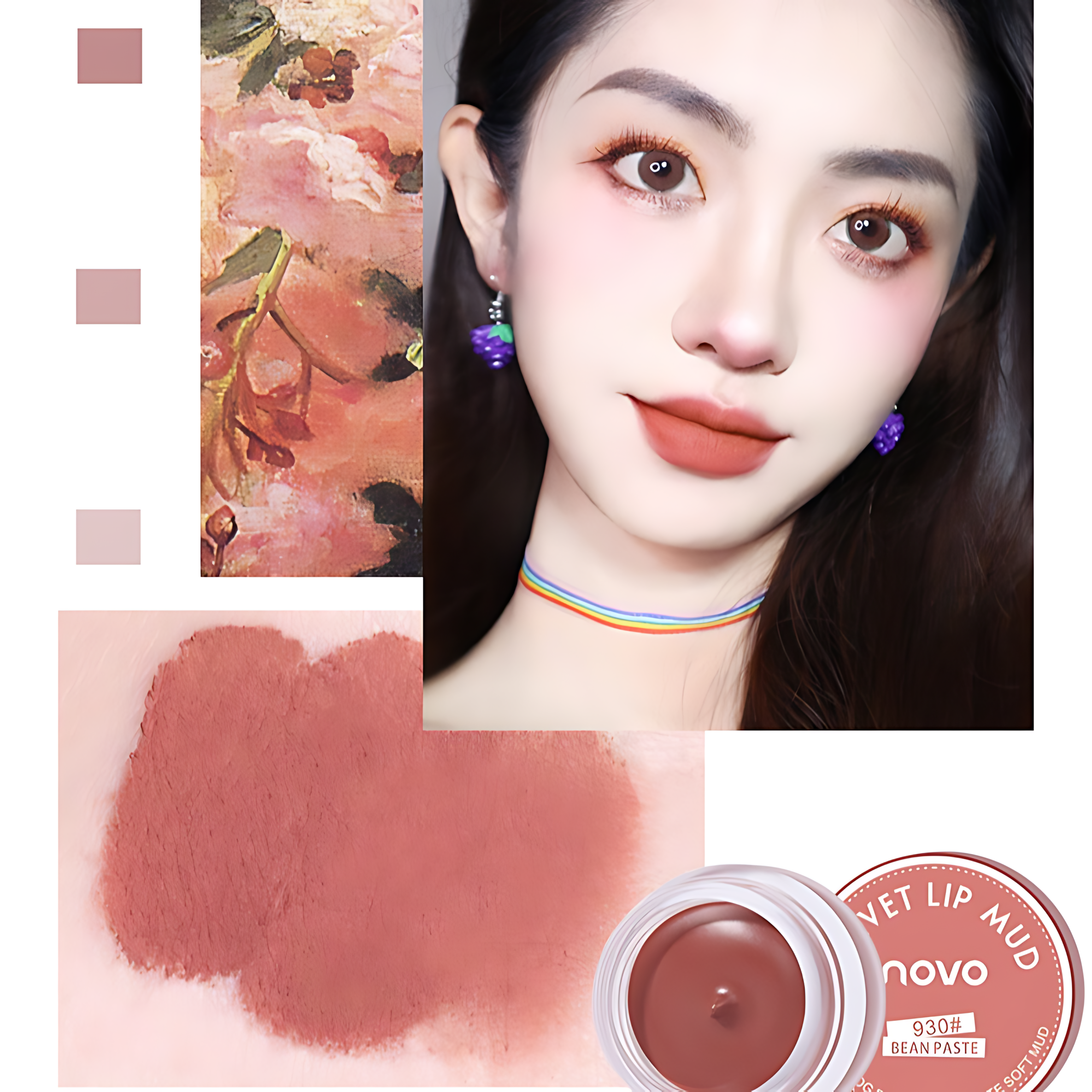 NOVO Soft Mousse Luscious Lips 5g*2pcs NOVO丝慕雾绒果冻唇泥