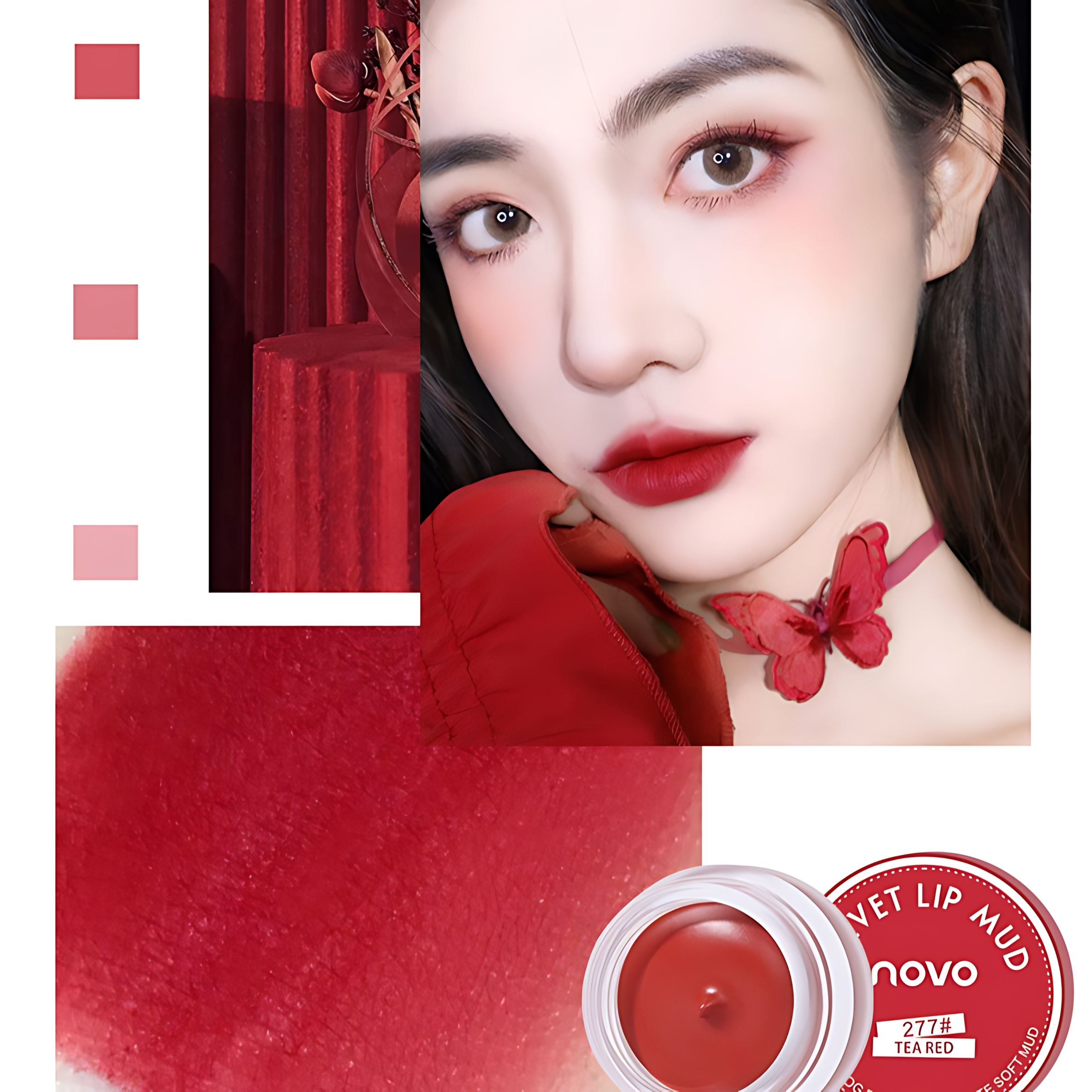 NOVO Soft Mousse Luscious Lips 5g*2pcs NOVO丝慕雾绒果冻唇泥