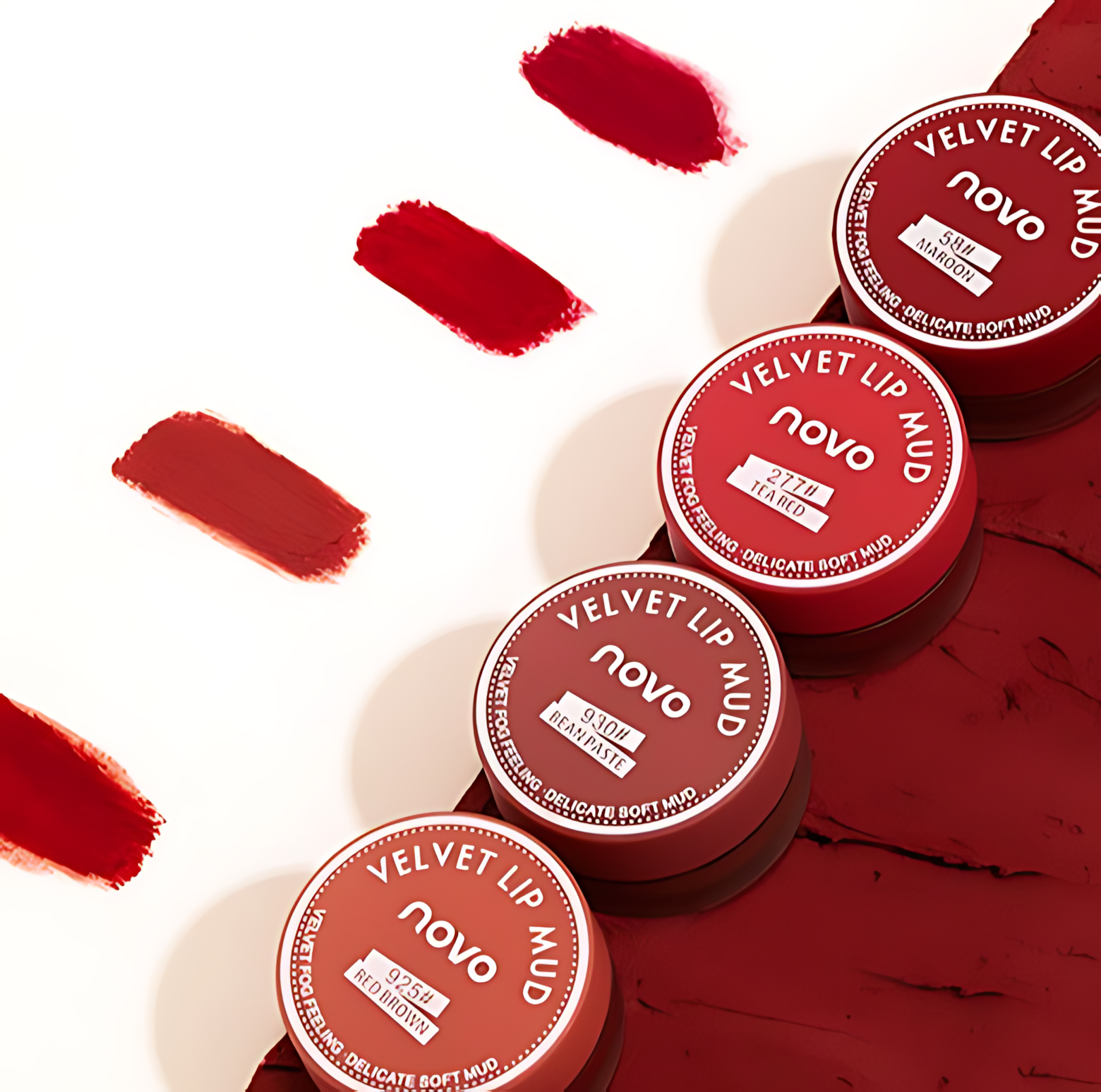 NOVO Soft Mousse Luscious Lips 5g*2pcs NOVO丝慕雾绒果冻唇泥