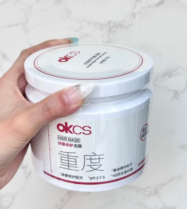 Tiktok/Douyin Hot OKCS Graded Repairing Hair Mask 500g【Tiktok抖音爆款】OKCS分级修护发膜