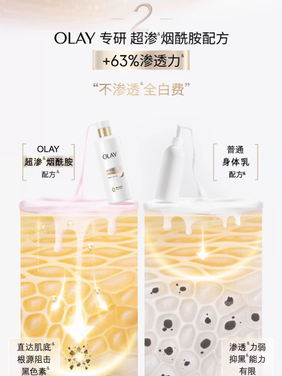 OLAY Whitening and Brightening Essence Body Lotion 260g 玉兰油美白焕亮精华身体乳