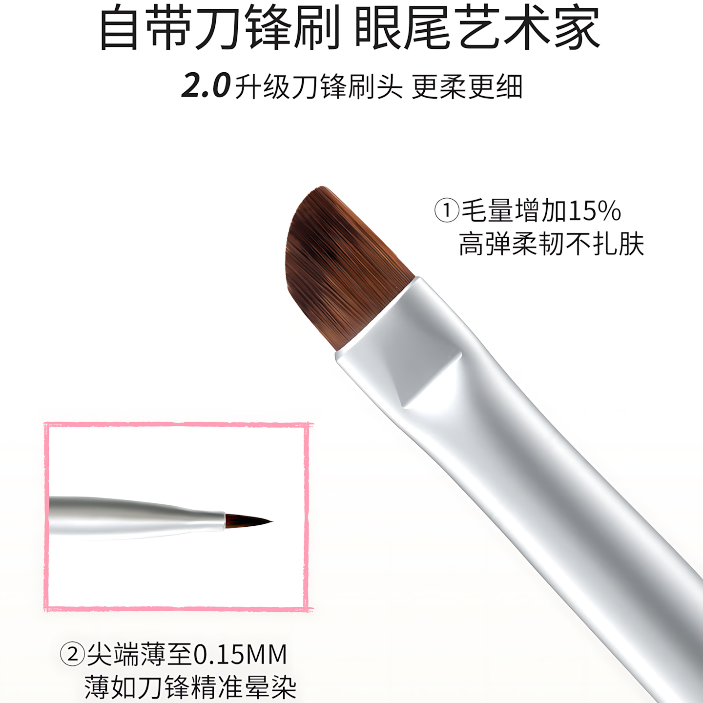OXEYE Dual-Ended Refillable Gel Eyeliner 2.0 150mg+150mg 欧丝爱大容量替换芯眼线胶笔2.0