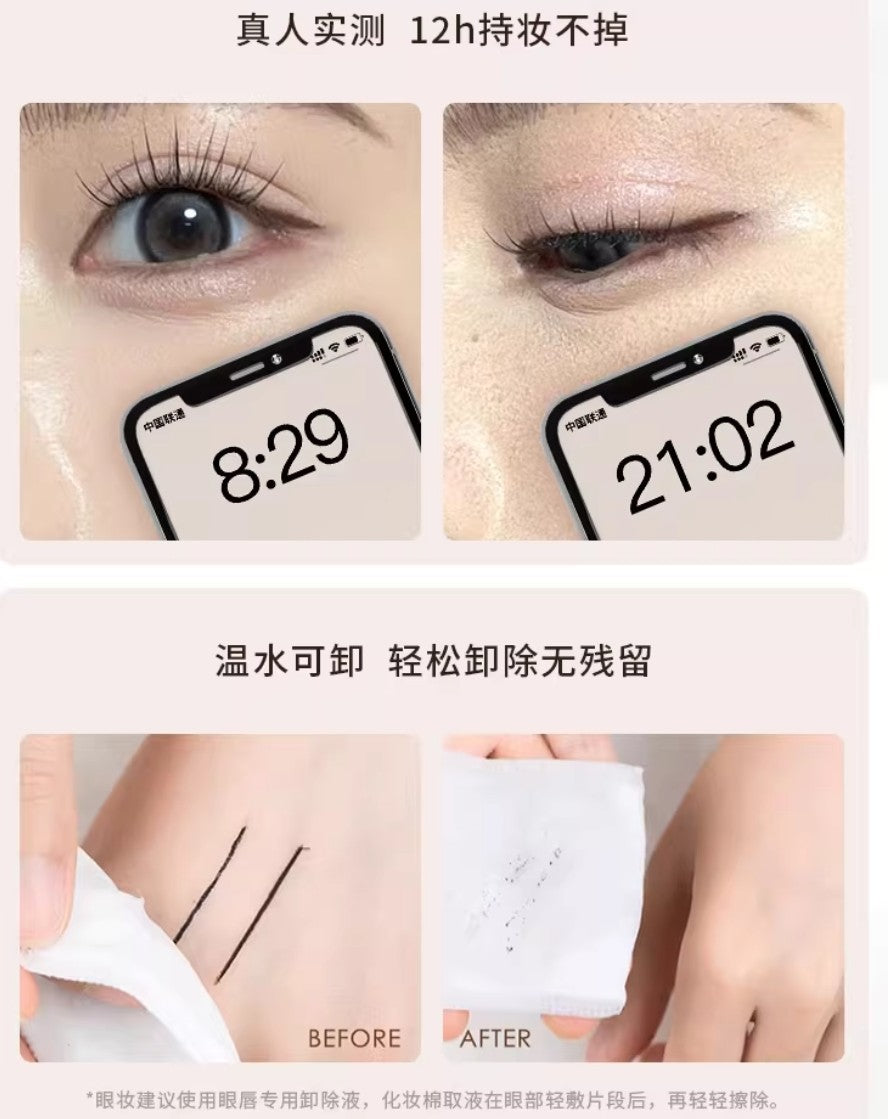 Tiktok/Douyin Hot OXEYE Small Crescent Double-Headed Eyeliner Glue Pen 60mg+60mg【Tiktok抖音爆款】欧丝爱小月牙双头眼线胶笔