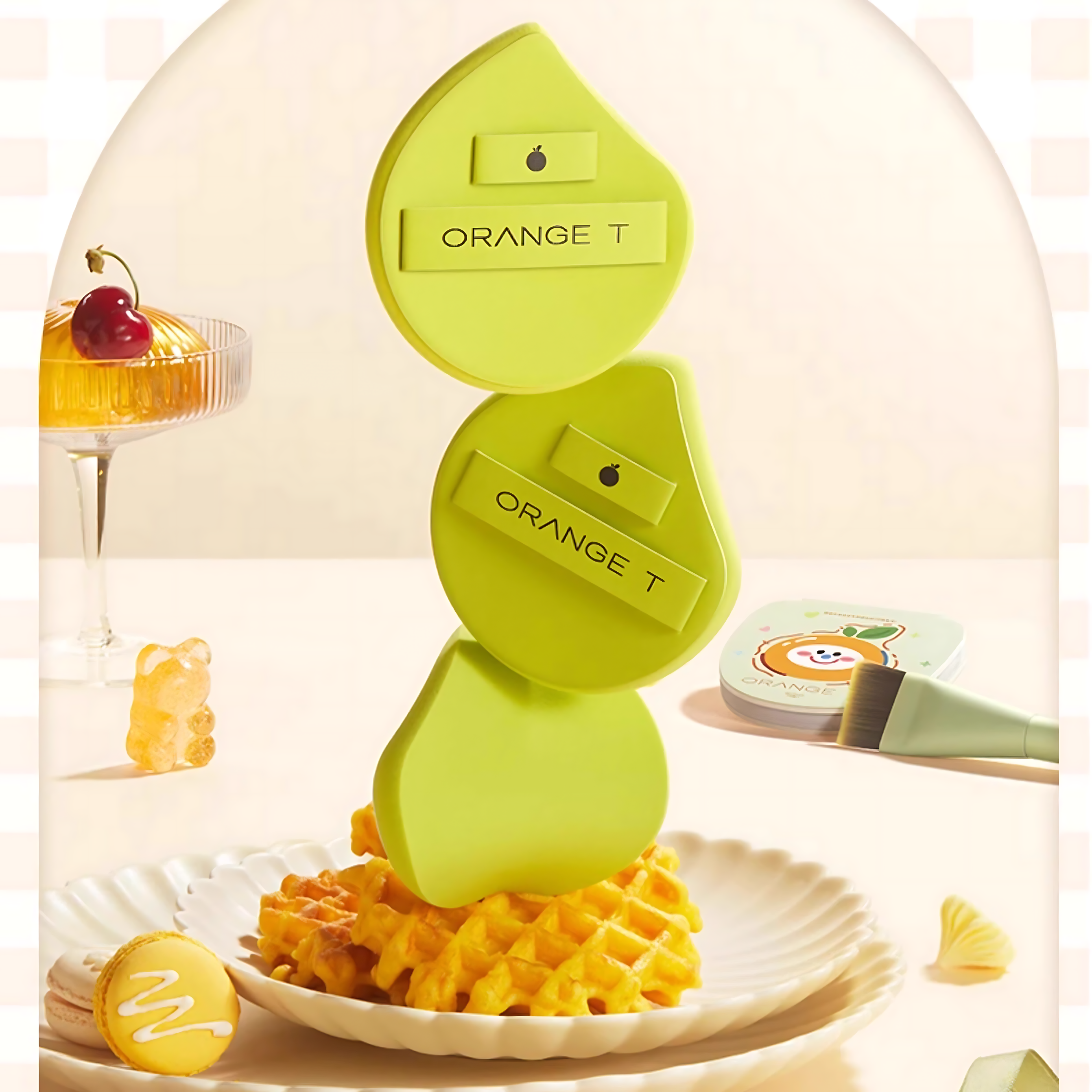 Orange T Puff Set 5pcs 橙棠粉扑套组