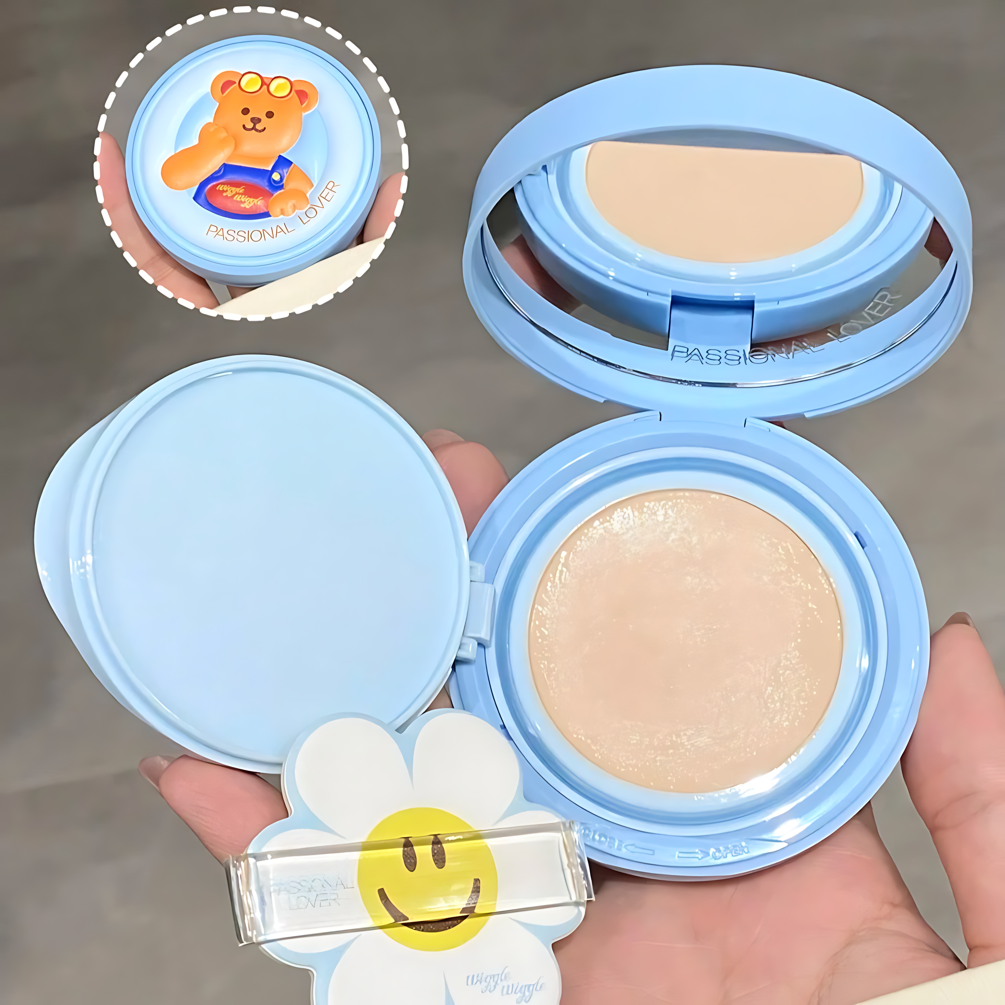 PASSIONAL LOVER Paradise Limited Velvety Sunscreen Cushion Foundation SPF50+ PA+++ 12g 恋火乐园限定绒绒防晒气垫霜