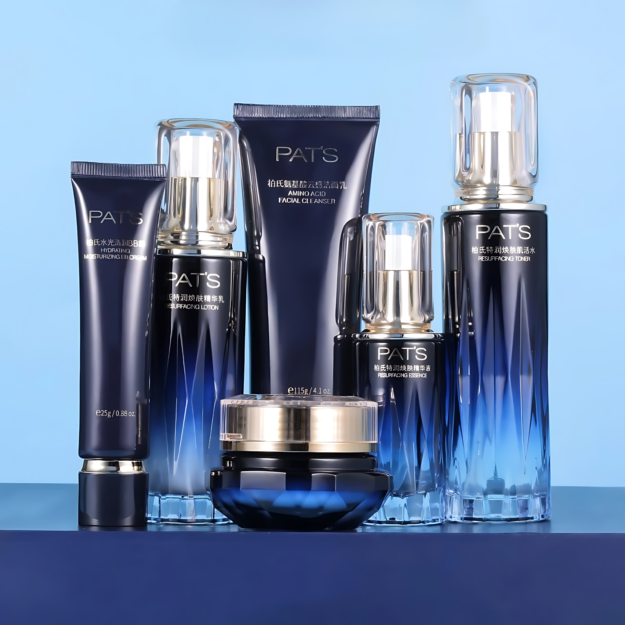 PAT'S Sapphire Hydrating & Resurfacing 5-Piece Gift Set 柏氏蓝宝石特润焕肤系列5件套