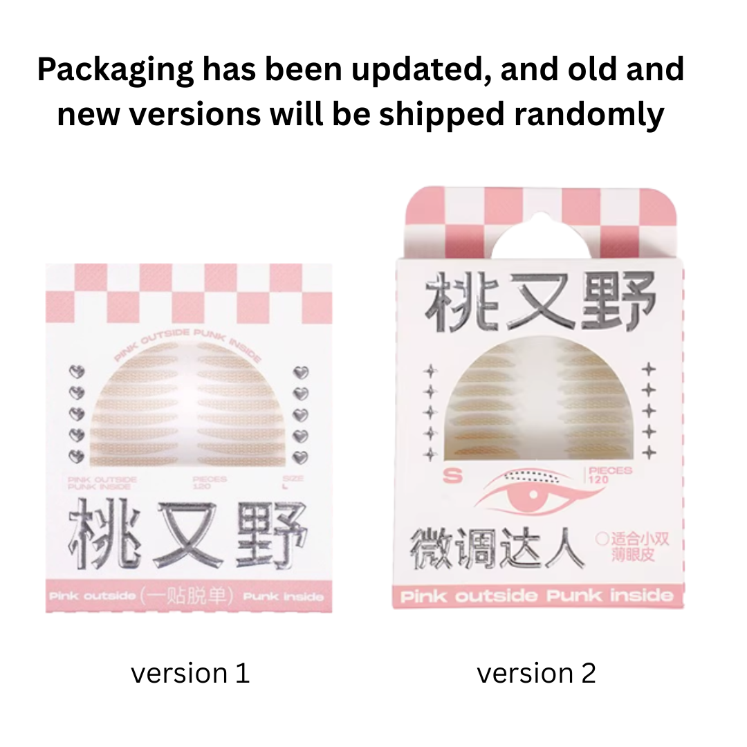 PINK PUNK Natural-Look Invisible Seamless Double Eyelid Tape 桃又野仿真自然隐形无痕双眼皮贴