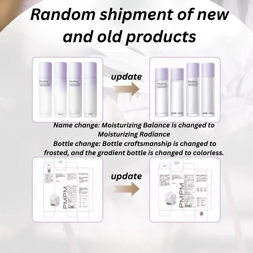 PMPM Nymphaea Alba Nicotinamide Hydration Radiant Essence & Lotion 100ml+100g 偏偏白睡莲烟酰胺保湿焕采精华水乳