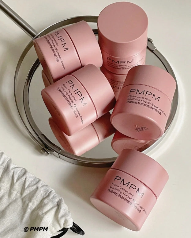 Tiktok/Douyin Hot PMPM Rose Ceramide Soothing Repair Essence Cream 50g 【Tiktok抖音爆款】偏偏玫瑰酰胺舒缓修护精华霜