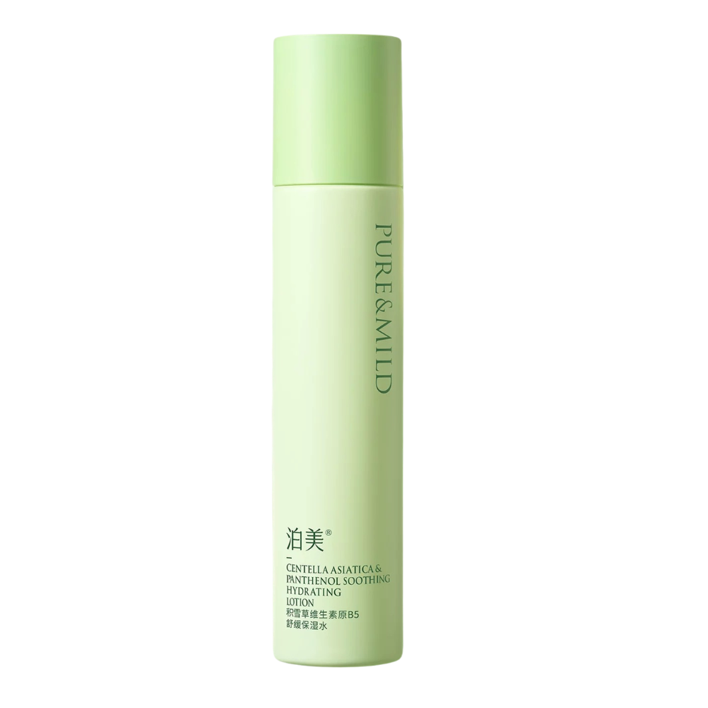 PURE&MILD Centella Asiatica & Panthenol Soothing Hydrating Lotion Toner set 100g/120ml 泊美积雪草维生素原B5舒缓保湿水乳套装