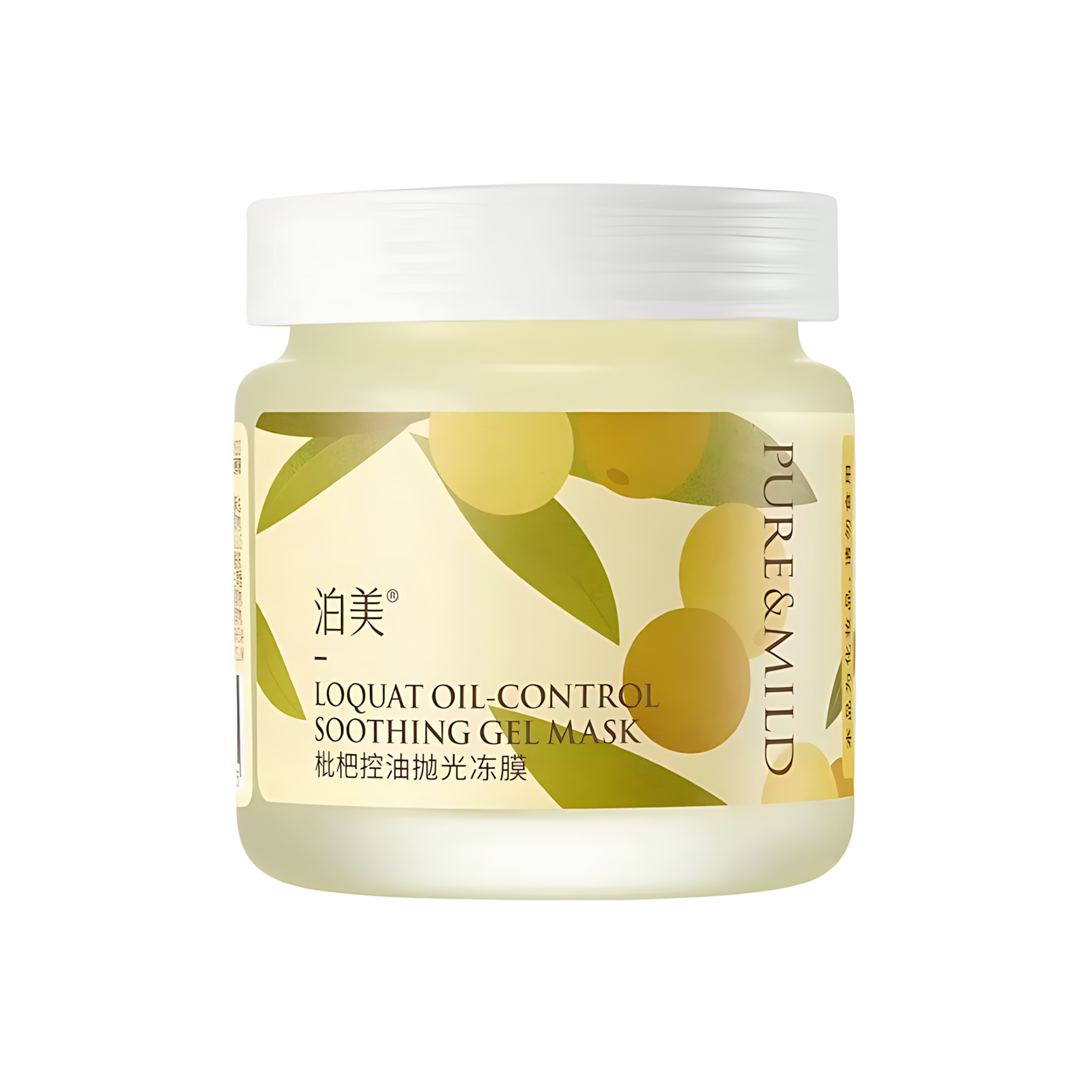 PURE&MILD Loquat Oil-Control Soothing Gel Mask 100g 泊美枇杷控油抛光冻膜