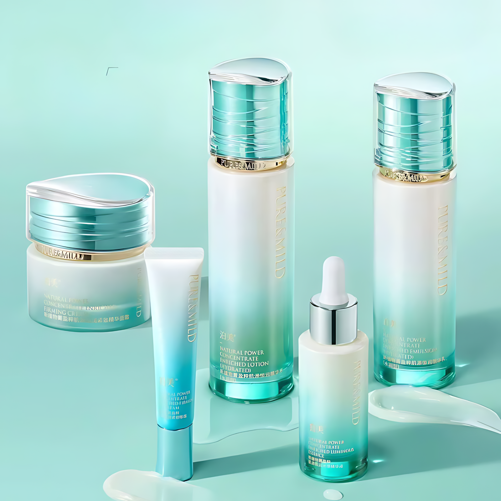 PURE&MILD Natural Power Concentrate Enriched Firming Eye Cream 15g 泊美新植物菁盈粹肌源恒润紧致眼霜