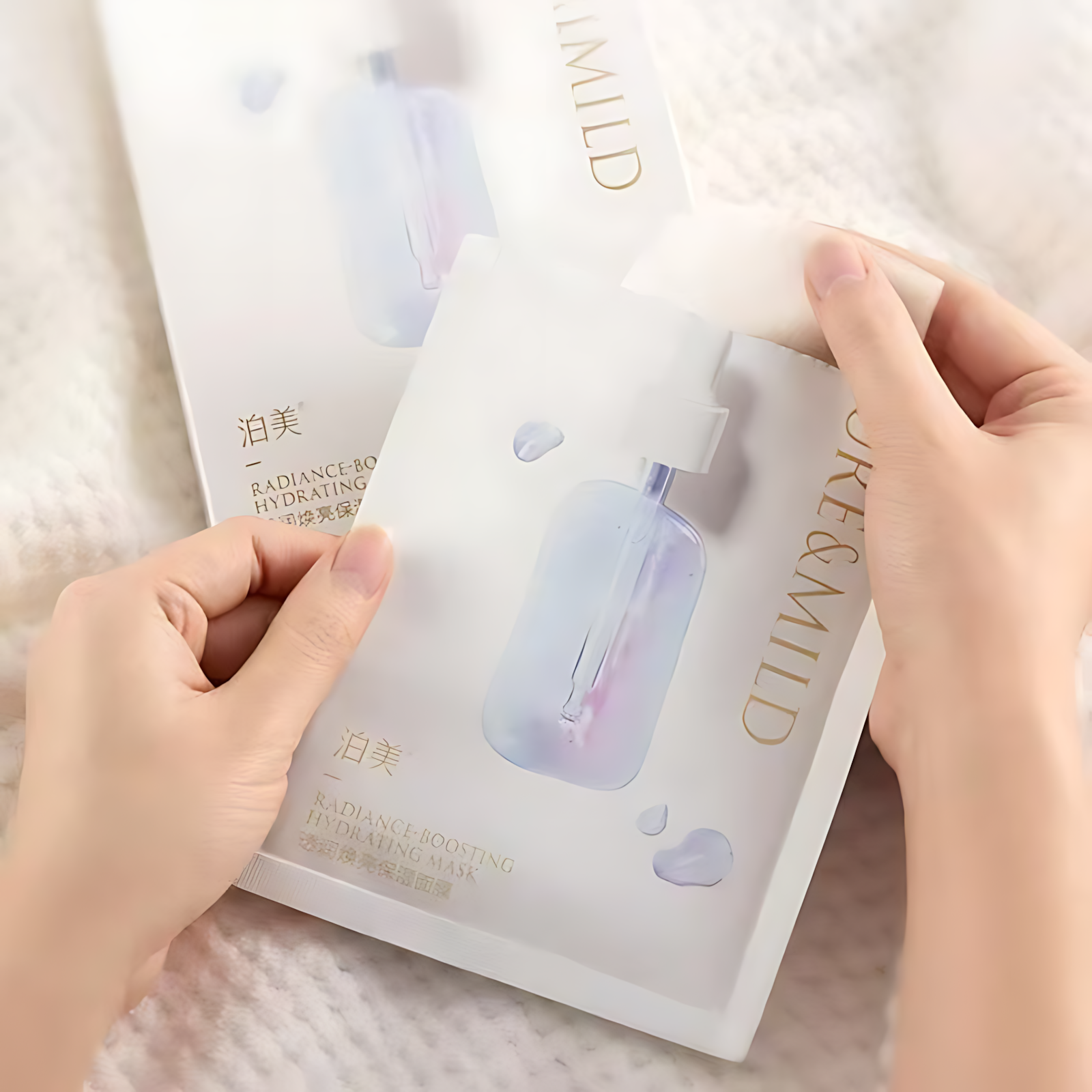 PURE&MILD Radiance-Boosting Hydrating Mask 25ml*5pcs/box 泊美透润焕亮保湿面膜