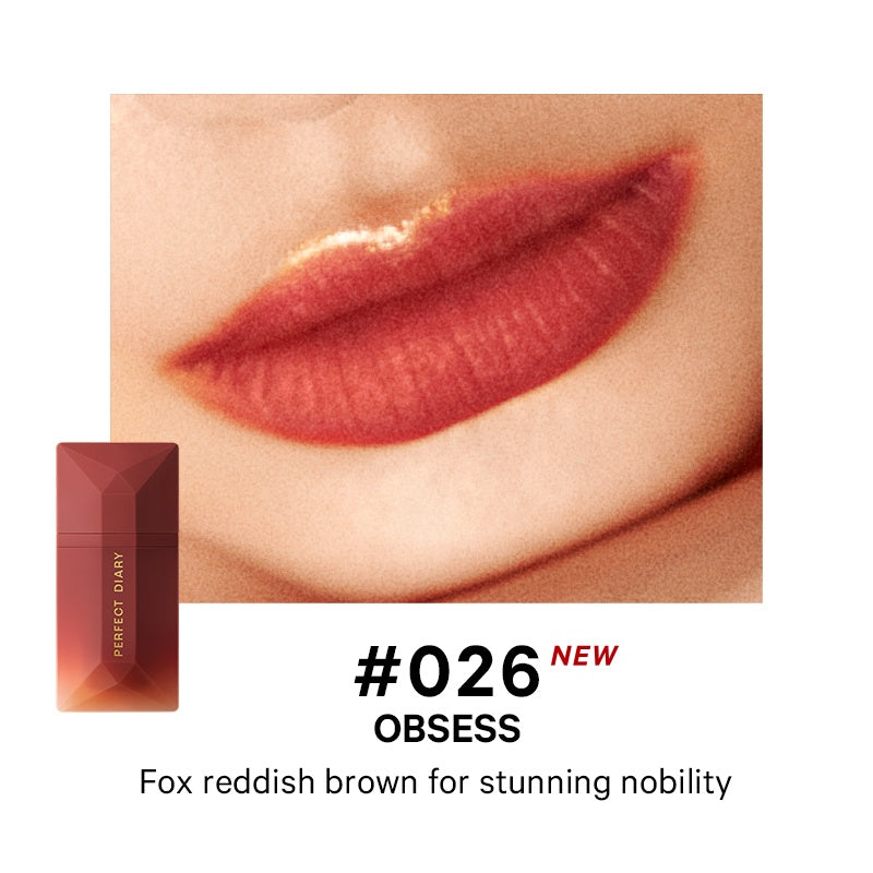 Perfect Diary Red Fox Limited Readme Velvet Matte Lip Gloss 4g 完美日记赤狐丝绒哑光名片唇釉