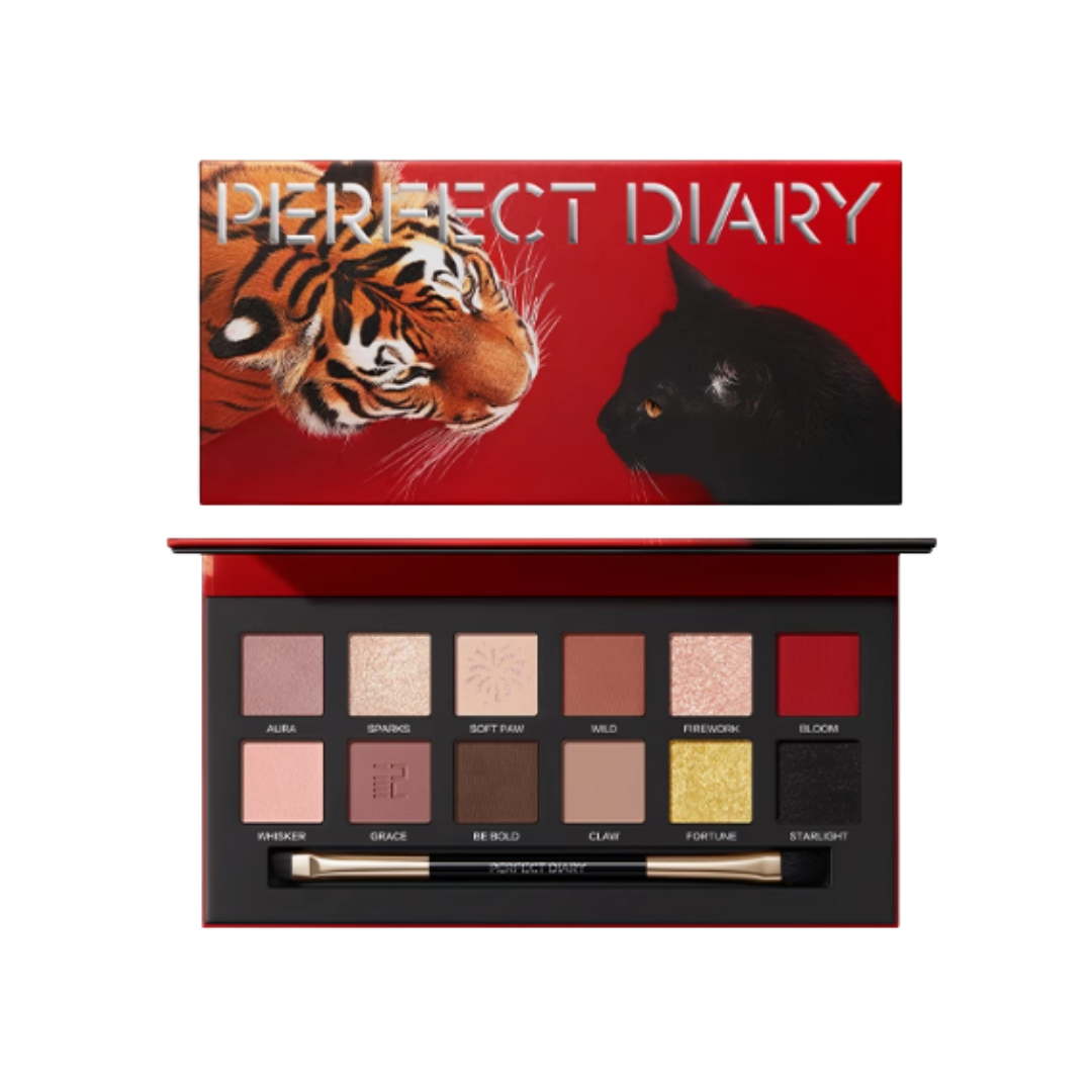 Perfect Diary Explorer Twelve Color Eyeshadow Palette 14g 完美日记探险家十二色眼影盘