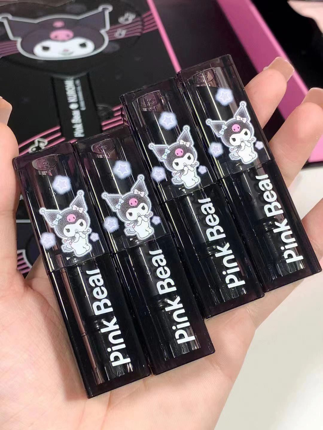 Pink Bear x Sanrio Kuromi Milk Fluff Matte Velvet Lipstick 3g 皮可熊三丽鸥联名库洛米奶绒口红