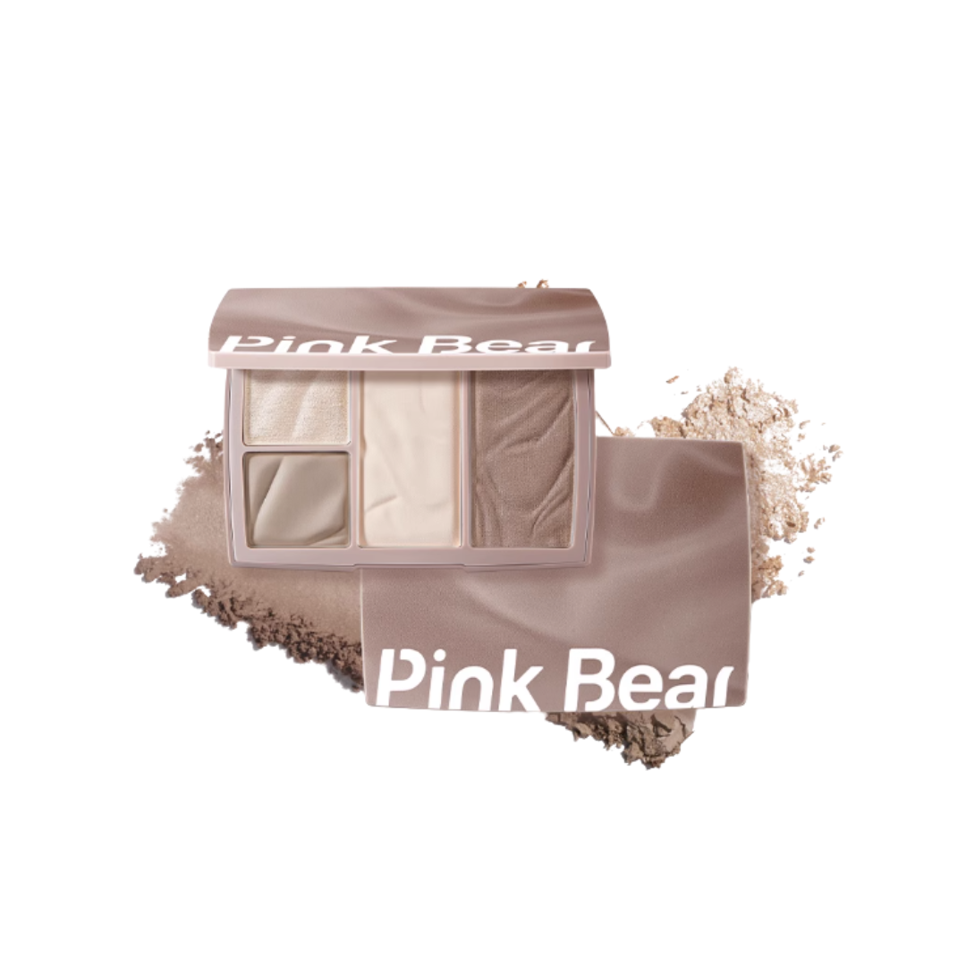 Pink Bear Attractive And Handy Makeup Palette 10g 皮可熊得心应手塑颜粉盘