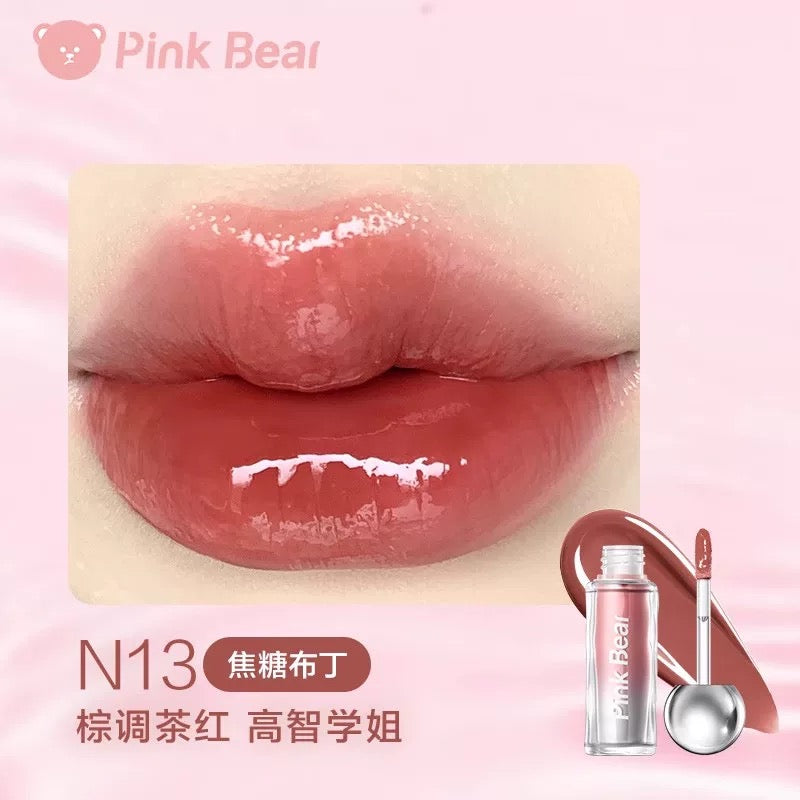 Pink Bear Colored Lip Gloss 2g 皮可熊有色唇蜜
