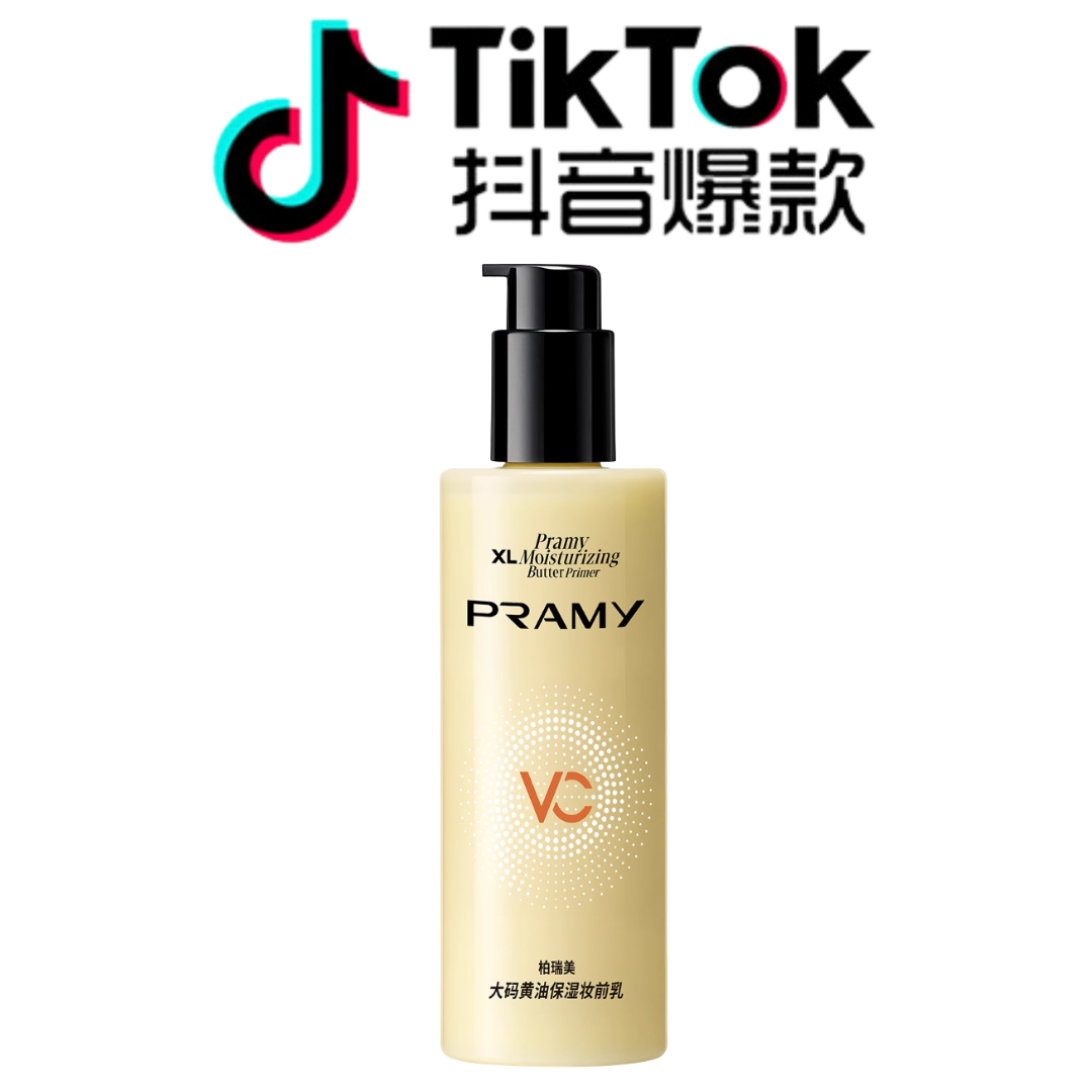 Tiktok/Douyin Hot Pramy XL Moisturizing Butter Primer 230ml【Tiktok抖音爆款】 柏瑞美大码黄油保湿妆前乳